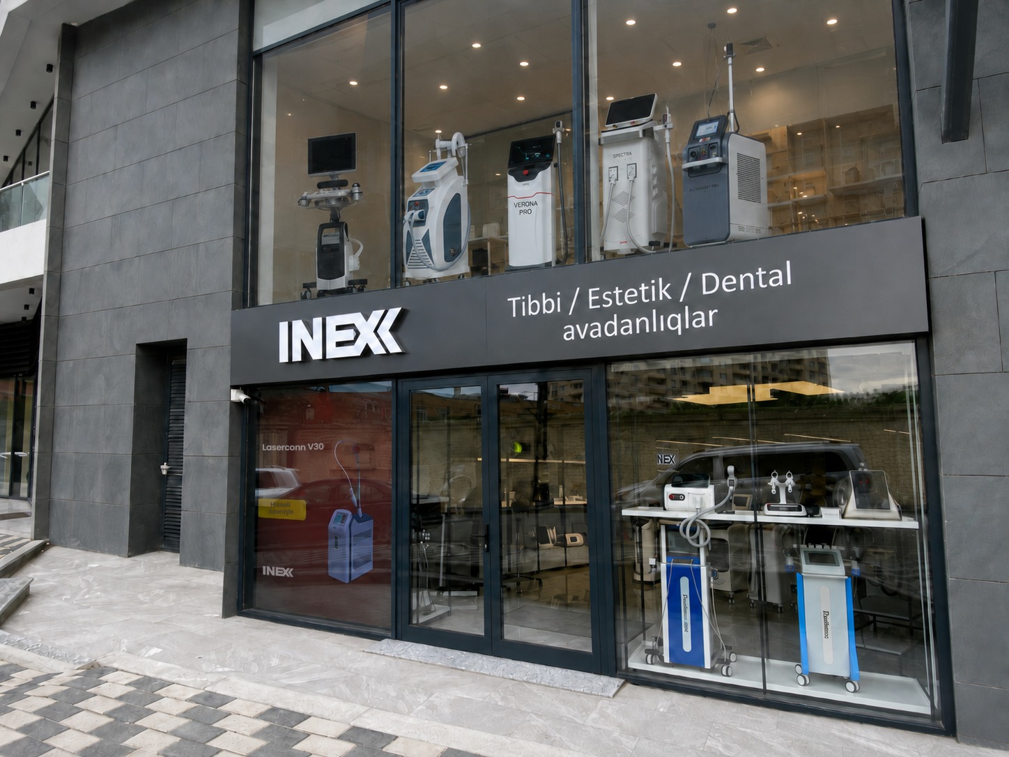 INEX showroom — tibbi, estetik və stomatoloji avadanlıqlar