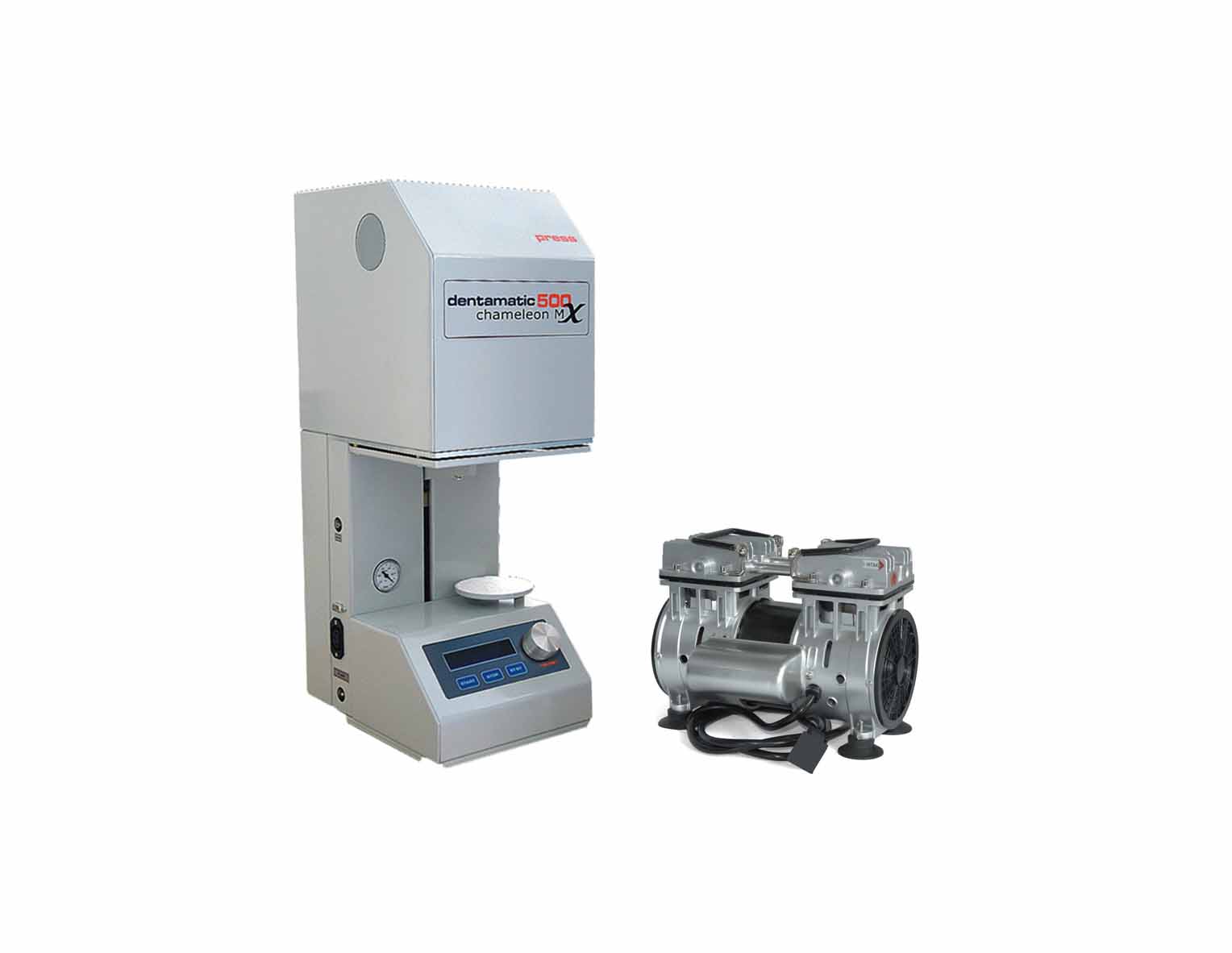Press-Keramika Sobası - Dentamatic 500 Chameleon MX Press + Tokmet Yağsız Vakuum Pompası